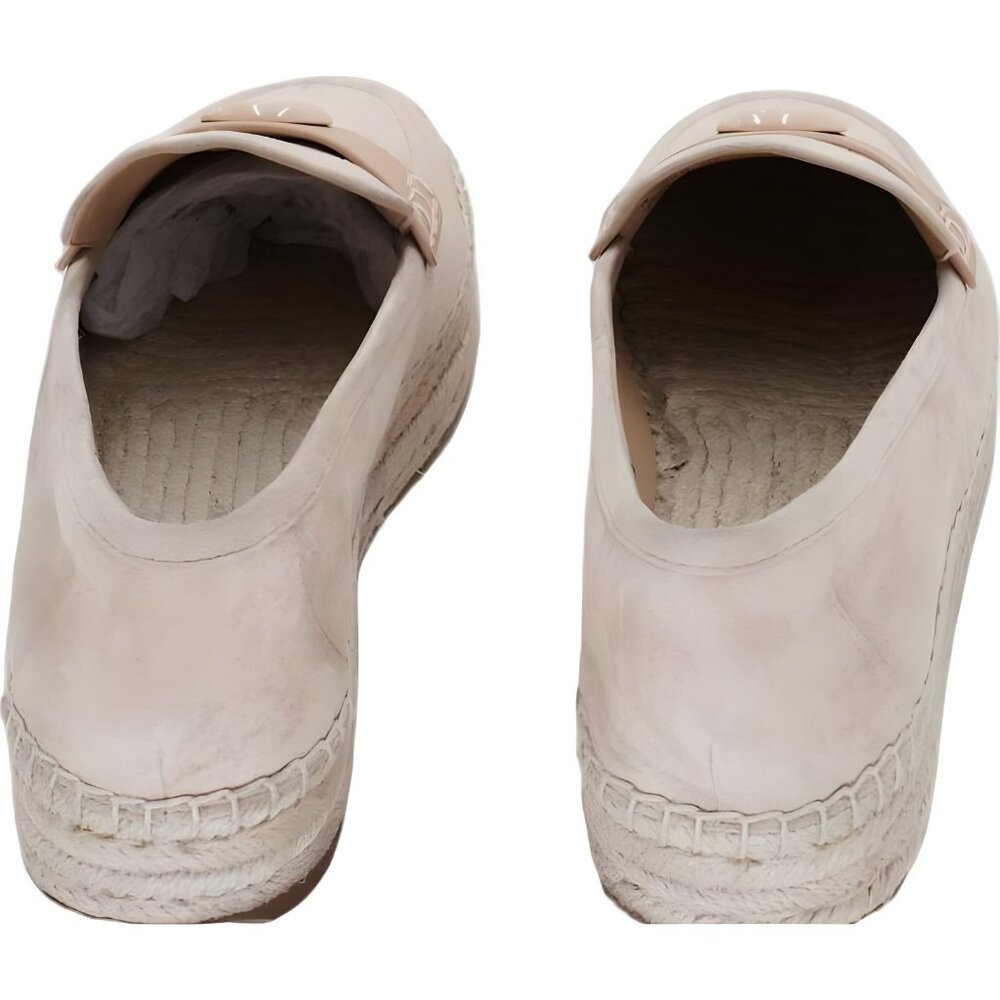 Coach Camilla Logo Espadrille Slip-On Beige Tan Suede Flats Women US 7M EU 37.5 - Picture 3 of 6